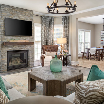 Aquamarine Demijohn Family Room