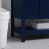 Blue 36" Vessel Sink Bathroom Vanity
