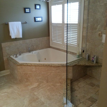 Shower with Granite Shelf