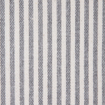 Simple Stonewash Gray Stripe 20" x 20" Throw Pillow