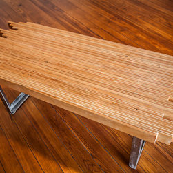 The Manufactory LLC - Plywood Strip Table - Side Tables And End Tables
