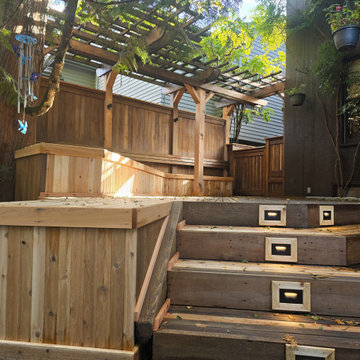 Partial Cedar Deck Rebuild with Stair Upgrade – Burien, WA