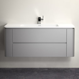 LUSSO STONE FONTANE MATT CONCRETE GREY VANITY UNIT AND BASIN - Products