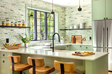 Trendy kitchen photo in New York