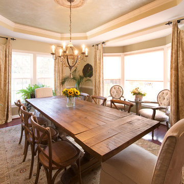 Vintage Meets Shabby Chic Dining Room Design