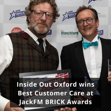 Inside Out Oxford wins Best Customer Care in JackFM's BRICK Awards