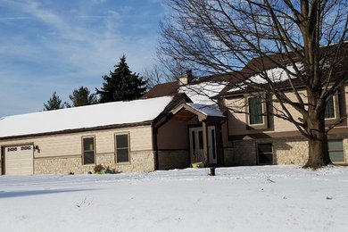 Inspiration for a timeless exterior home remodel in Chicago
