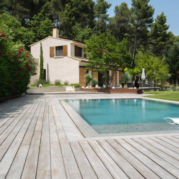 plage de bain piscine miroir