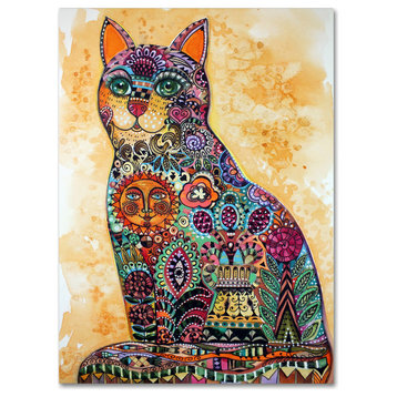 Oxana Ziaka 'Sun Cat' Canvas Art, 18" x 24"