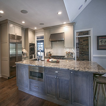 Cerused Oak & Painted Cabinets