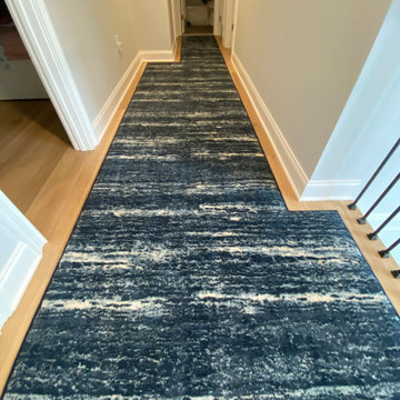 Hallway carpet installation