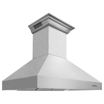 ZLINE 48" Ducted Vent Wall Mount Range Hood With Built-in CrownSound
