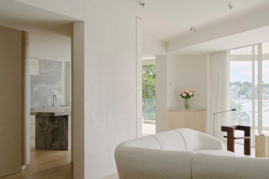 Photo of a contemporary living room in Sydney.