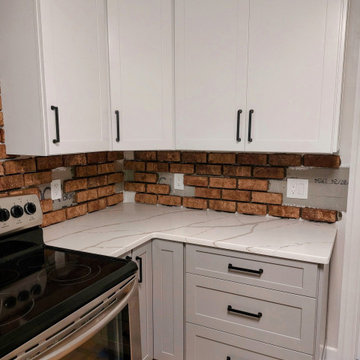 Thin Brick Kitchen Backsplash