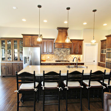 Knotty Walnut & Knotty Alder Custom Kitchen