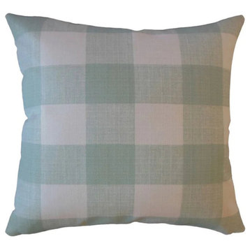The Pillow Collection Blue Burkhart Throw Pillow, 22"