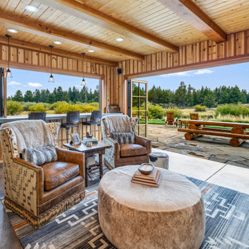 Vandevert Ranch Historic Homestead with NanaWall Aluminum Clad Folding Doors