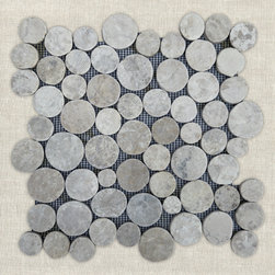 FULL MOON - Ivory | 12" x 12" | Marble Mosaic - Mosaic Tile