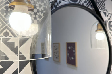 Inspiration pour un WC et toilettes urbain.