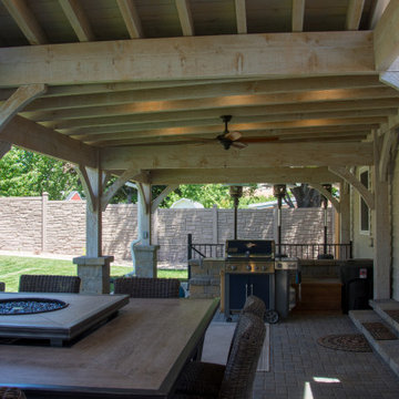 Bleach Timber Pavilion Pergola Outdoor Living Area