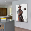 "Farmer and the Bird" Painting Print on Canvas by Norman Rockwell
