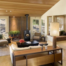 Contemporary Living Room by Cathy Schwabe Architecture