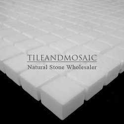 Bianco Dolomiti Marble Italian White Dolomite 5/8x5/8 Mosaic Tile Polished - Products