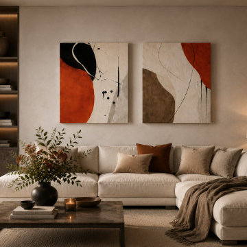 Modern Japandi Interior Styling: Organic Contrast & Warm Tension