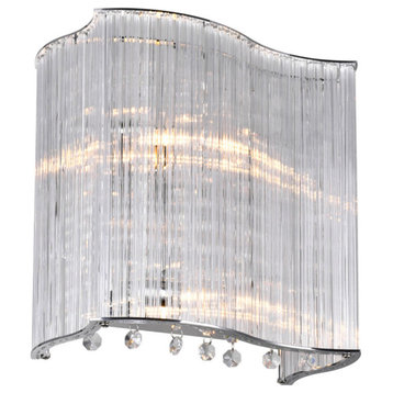 Elsa 2 Light Wall Sconce With Chrome Finish