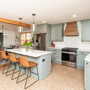 Sage Green Farmhouse Kitchen