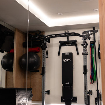 Luxury Basement Remodel with Custom Bar, Wine Display & Wellness Retreat
