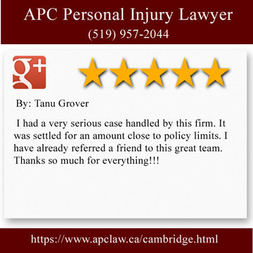 Injury Lawyer Cambridge - APC Personal Injury Lawyer (519) 957-2044