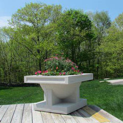 Sandstone Oak Park Studio Planter - Outdoor Pots And Planters