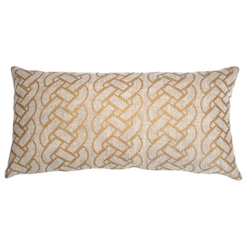 St. Tropez Gold Braid 12x24 Pillow