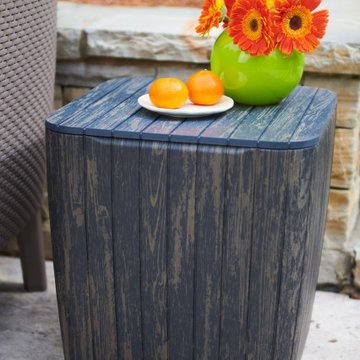 Luzon Storage Patio Deck Box by Keter, Graphite Wood Look