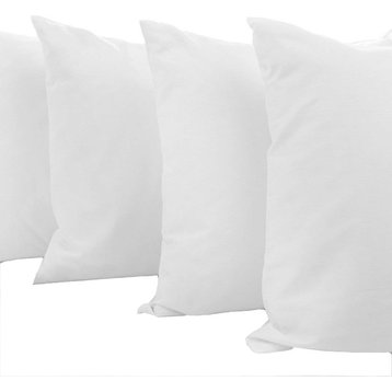 Organic Cotton Pillow Inserts, Set of 2, 24"x24"