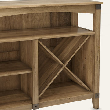 Modern Kitchen Oak Cabinets | Vintage Coffee Station Wine Bar Cabinet