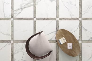 Marble Experience – Listello Mix Italian Marble Look Floor & Wall Tile - Anaheim