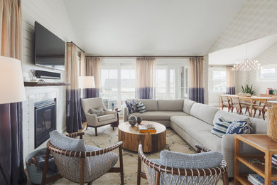Living room photo in Philadelphia