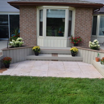 Large Veka deck with hammock.