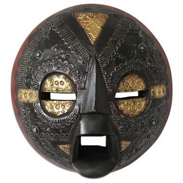 Beautiful Soul Ghanaian Wood Mask, Ghana