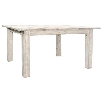 Montana Woodworks Homestead Handcrafted 4 Post Wood Dining Table in Natural