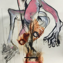 The Falling Man #6 by Stephen Homewood - Mixed Media Art