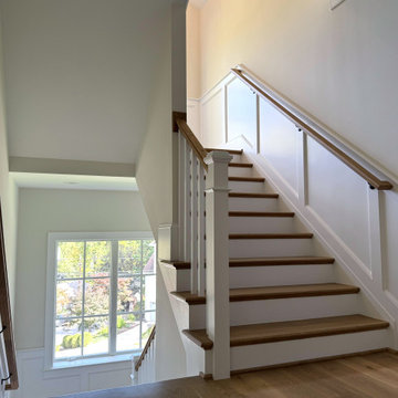 Project #141 | Timeless Switchback Staircase with Traditional Box Newels