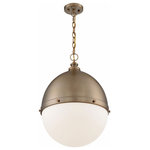 Nuvo Lighting - Nuvo Lighting 60/7049 Ronan - 1 Light Large Pendant - Ronan; 1 Light; Large Pendant Fixture; Burnished BRonan 1 Light Large  Burnished Brass Etch *UL Approved: YES Energy Star Qualified: n/a ADA Certified: n/a  *Number of Lights: Lamp: 1-*Wattage:100w A19 Medium Base bulb(s) *Bulb Included:No *Bulb Type:A19 Medium Base *Finish Type:Burnished Brass