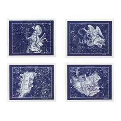 Celestial Wall Art - Set of 4 - Artwork