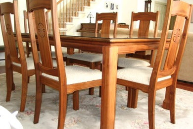 Custom Dining Table and Chairs