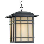 Quoizel Lighting - Quoizel Lighting HC1913IB Hillcrest - 1 Light Outdoor Hanging Lantern - Canopy Included.  Shade Included.  Canopy Diameter: 4.5 x 4.5Hillcrest One Light Outdoor Hanging Lantern Imperial Bronze Opaque Linen Glass *UL Approved: YES *Energy Star Qualified: n/a  *ADA Certified: n/a  *Number of Lights: Lamp: 1-*Wattage:150w A21 Medium Base bulb(s) *Bulb Included:Yes *Bulb Type:A21 Medium Base *Finish Type:Imperial Bronze