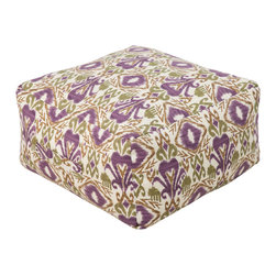 Purple Southwest Pouf - Floor Pillows And Poufs