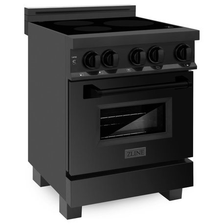 ZLINE 24" 2.8 cu. ft. Induction Range, Black Stainless